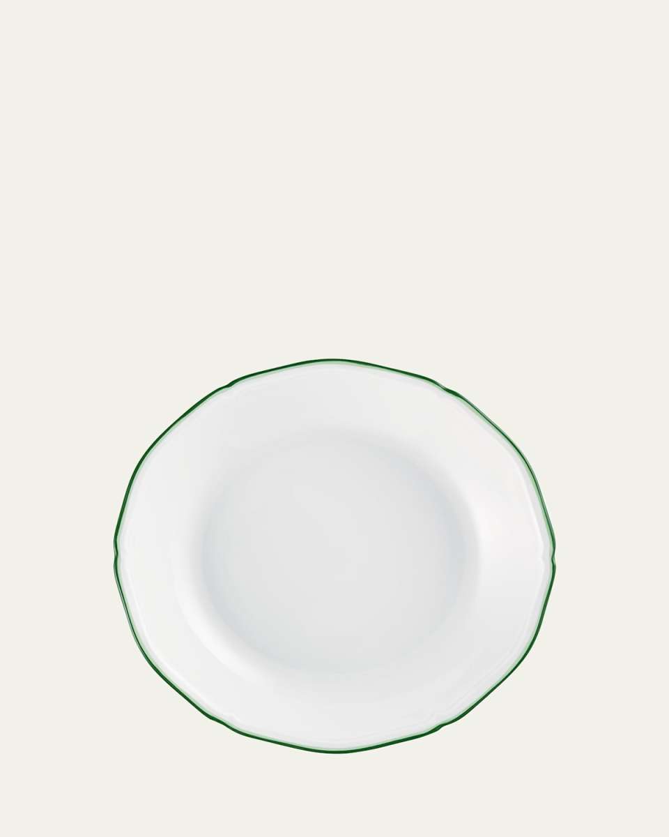 Touraine Double Filet Green Coupe Soup Bowl